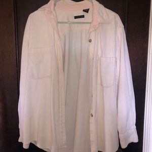 Pink corduroy shacket